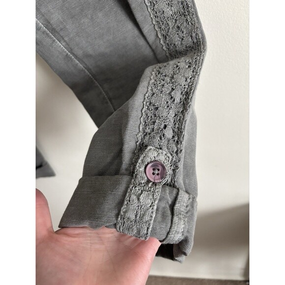 Sundance Catalog Organia Pants Womens Medium Size 10 Cargo Utility Lace  Boho‎ - Picture 5 of 5